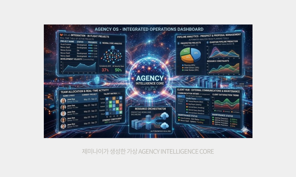 제미나이가 생성한 AGENCY INTELLIGENCE CORE